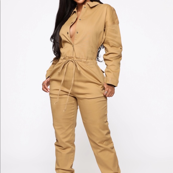 Aviator Jumpsuit in Khaki - Large - Picture 2 of 5